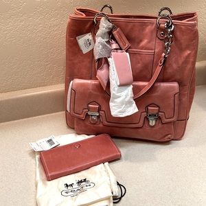New Coach Tote and matching wallet
